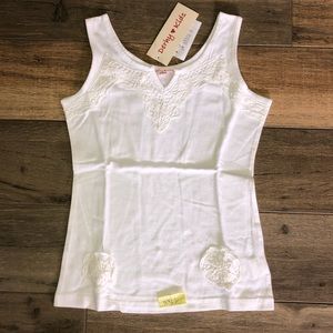 Derhy Kids White Tank Top New